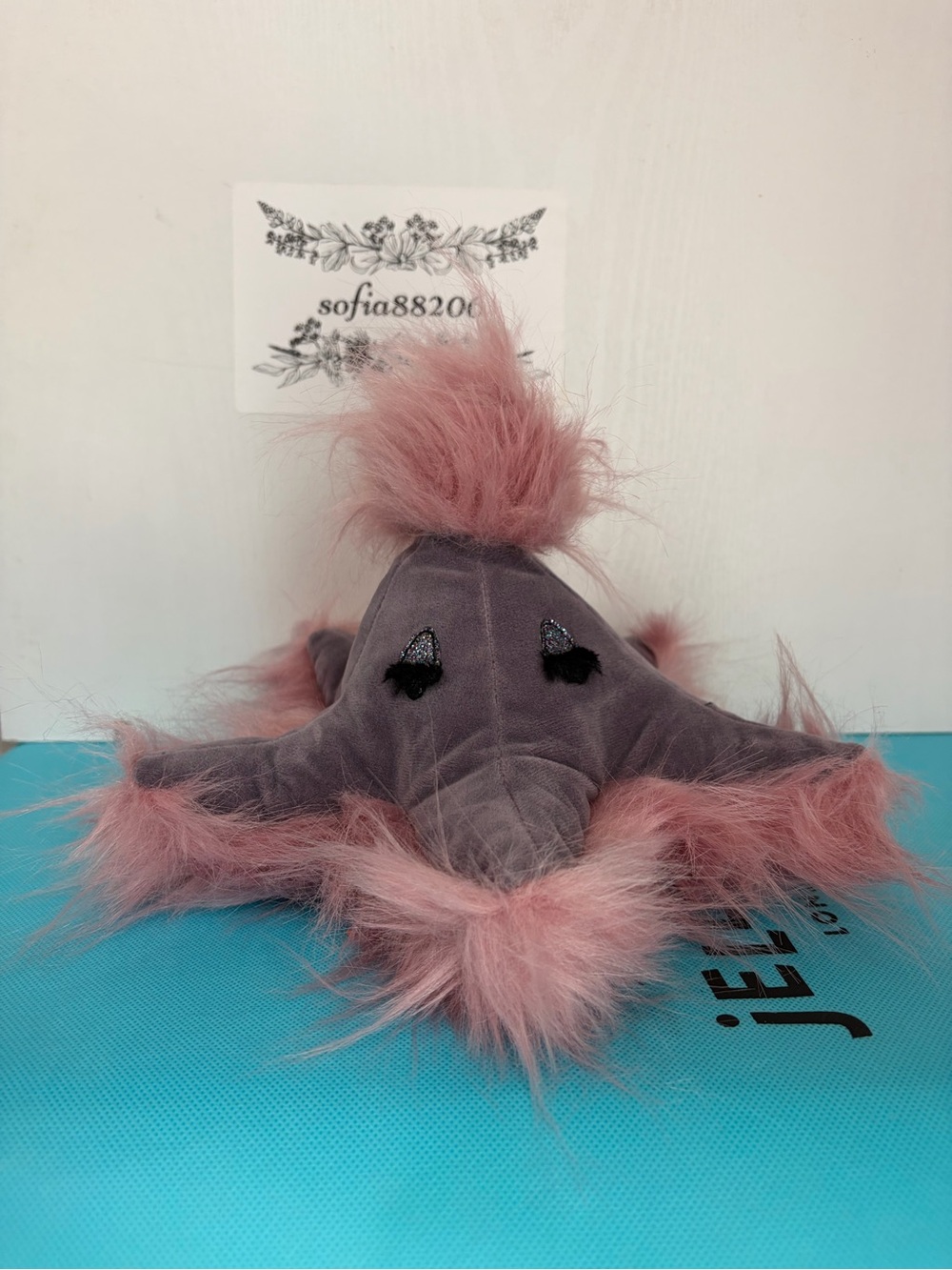 RARE HTF New CURIOSITY STARFISH Purple Pink JELLYCAT London Fuzzy Plush